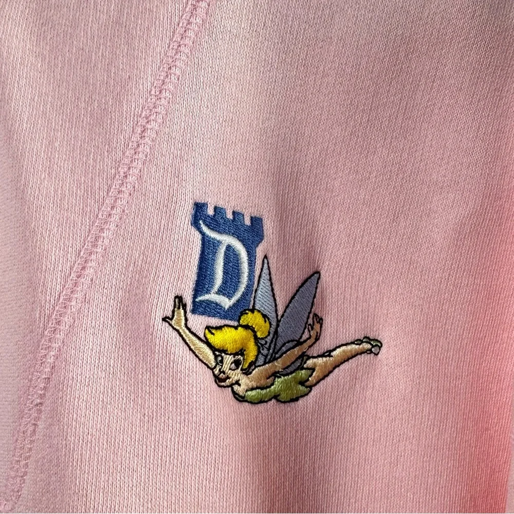 Disneyland Resort Tinkerbell 1/4 Zip Pullover‎ in Pink Size Small